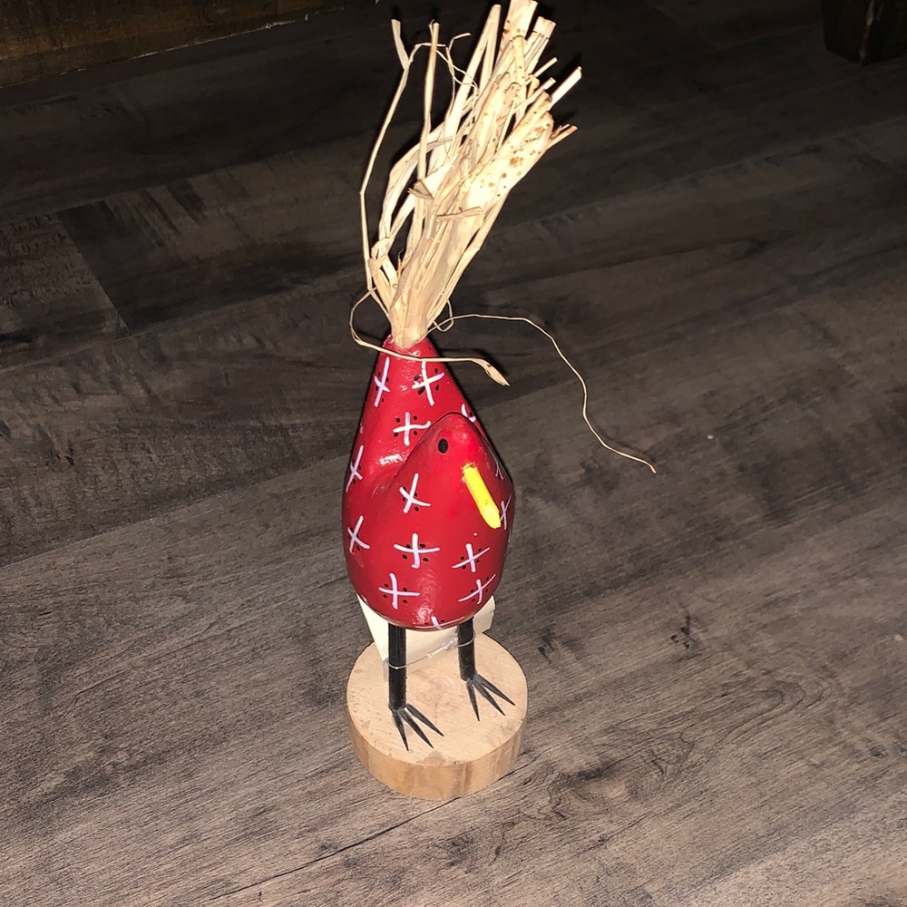 EDITH JOHN NAVAJO FOLK ART HAND CARVED WOOD CHICKEN